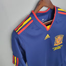 Camiseta oficial de la selección de España segunda equipación Mundial 2010 manga larga azul marino retro para hombre de Tienda Hincha Futbolero, Camiseta España retro, España 2010, Ropa España vintage, Comprar camiseta España Mundial, La Roja, Selección Española, Camisetas fútbol retro, Retro España 2010 azul, Colección España manga larga.