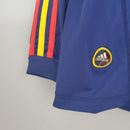 Camiseta oficial de la selección de España segunda equipación Mundial 2010 manga larga azul marino retro para hombre de Tienda Hincha Futbolero, Camiseta España retro, España 2010, Ropa España vintage, Comprar camiseta España Mundial, La Roja, Selección Española, Camisetas fútbol retro, Retro España 2010 azul, Colección España manga larga.