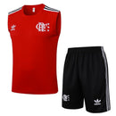 Conjunto entrenamiento hombre CR Flamengo sin mangas camiseta roja y pantalón corto negro temporada 2025 2026 calidad 1.1 oficial, Flamengo 2025 sin mangas, Musculosa Flamengo roja, Conjunto Flamengo 25/26, Ropa deportiva Flamengo, Calidad 1.1 Mengão, Tienda Hincha Futbolero, Entrenamiento fútbol Brasil, Kit entrenamiento rojo y negro, Regalo fútbol hombre Flamengo, Jersey Flamengo sleeveless.