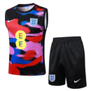 Inglaterra 2025, Conjunto Inglaterra 25/26, Entrenamiento Inglaterra sin mangas, Ropa Inglaterra colorida, Kit entrenamiento Three Lions, Camiseta regata Inglaterra, Calidad 1.1 Inglaterra, Nueva colección 2025, Regalo fútbol hombre, Tienda Hincha Futbolero