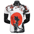 Camiseta hombre Selección Japón edición especial Dragon Ball Z temporada 2025 2026 versión jugador auténtica gráficos Goku Shenron calidad 1.1 oficial, Japón Dragon Ball Z, Camiseta Japón Goku, Japón Authentic 25/26, Camiseta anime fútbol, Camiseta barata Japón, Calidad 1.1 DBZ, Edición especial fútbol, Tienda Hincha Futbolero, Samurai Blue, Bloke Core Anime.