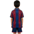 Conjunto infantil fútbol Levante UD temporada 2025 2026 oficial primera equipación camiseta azulgrana y pantalón técnica transpirable kids ninos