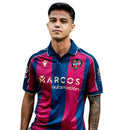 Camiseta hombre Levante UD temporada 2025 2026 primera equipación oficial azulgrana fútbol técnica transpirable Granota Valencia.