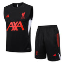 Liverpool 2025, Conjunto Liverpool 25/26, Entrenamiento Liverpool sin mangas, Ropa Liverpool negra, Kit entrenamiento Premier League, Camiseta regata Liverpool, Calidad 1.1 Liverpool, Nueva colección 2025, Regalo fútbol hombre, Tienda Hincha Futbolero.