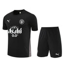 Conjunto entrenamiento hombre Manchester City temporada 2025 2026 oficial negro camiseta y pantalón técnica transpirable pro premier league.