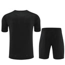 Conjunto entrenamiento hombre Manchester City temporada 2025 2026 oficial negro camiseta y pantalón técnica transpirable pro premier league.