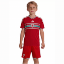Gales 2026 infantil, Conjunto niño Gales, Camiseta Gales niño roja, Equipación Gales infantil 26/27, Ropa oficial Gales kids, Kit fútbol niño Gales, Regalo fútbol infantil, Comprar conjunto Gales barato, Tienda Hincha Futbolero.