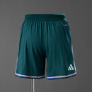 Pantalón corto hombre selección Arabia Saudita temporada 2026 2027 color verde versión jugador ajuste slim fit escudo termosellado calidad 1.1, Arabia Saudita 2026, Pantalón corto Arabia Saudita verde, Short Arabia versión jugador, SAFF 2027, Ropa oficial Arabia barata, Calidad 1.1 Arabia, Mundial 2026, Tienda Hincha Futbolero, Saudi Arabia Green Player Shorts.