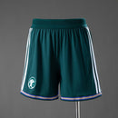 Pantalón corto hombre selección Arabia Saudita temporada 2026 2027 color verde versión jugador ajuste slim fit escudo termosellado calidad 1.1, Arabia Saudita 2026, Pantalón corto Arabia Saudita verde, Short Arabia versión jugador, SAFF 2027, Ropa oficial Arabia barata, Calidad 1.1 Arabia, Mundial 2026, Tienda Hincha Futbolero, Saudi Arabia Green Player Shorts.