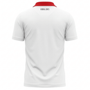 Polo hombre CA Osasuna temporada 2025 2026 oficial blanco camiseta de paseo técnica transpirable elegante fútbol Navarra El Sadar.