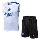 PSG 2025, Conjunto PSG 25/26, Entrenamiento PSG sin mangas, Ropa PSG blanca, Kit entrenamiento negro, Camiseta regata Paris, Calidad 1.1 PSG, Nueva colección 2025, Regalo fútbol hombre, Tienda Hincha Futbolero.