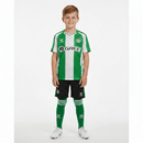 Conjunto infantil Real Betis 2025 2026 primera equipación verdiblanca y pantalón negro calidad 1.1 oficial, Real Betis infantil 25/26, Conjunto niño Betis verdiblanco, Ropa Real Betis niños 2026, Equipación Betis junior 25/26, Calidad 1.1 infantil verdiblanca, Tienda Hincha Futbolero, Regalo niño fútbol Betis, Camiseta verdiblanca Betis niño, Real Betis Kids 2025 Home.