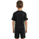 Conjunto infantil fútbol Real Betis temporada 2025 2026 oficial tercera equipación camiseta y pantalón técnica transpirable kids alternativa bética ninos negro