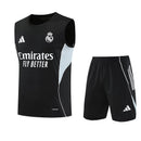 Real Madrid 2026, Conjunto entrenamiento Madrid, Camiseta sin mangas Real Madrid, Short entrenamiento Madrid, Ropa oficial Real Madrid, Jersey Madrid 25/26 negro, Regalo fútbol hombre Madrid, Kit entrenamiento galáctico, Bloke Core fitness, Comprar conjunto barato, Tienda Hincha Futbolero.
