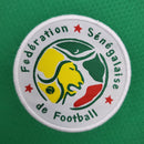Camiseta hombre selección de Senegal mundial 2002 segunda equipación verde detalles verdes y amarillos retro calidad 1.1 premium Diouf Tienda Hincha Futbolero.