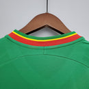 Camiseta hombre selección de Senegal mundial 2002 segunda equipación verde detalles verdes y amarillos retro calidad 1.1 premium Diouf Tienda Hincha Futbolero.