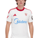 Camiseta hombre Sevilla FC temporada 2025 2026 primera equipación blanca detalles rojos escudo bordado calidad 1.1 oficial, Sevilla 2025, Camiseta Sevilla blanca, Sevilla FC 2026, Sevillismo, Camiseta barata Sevilla, Calidad 1.1 Sevilla, La Liga 2026, Tienda Hincha Futbolero, Sevilla Home Jersey.