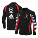 Sudadera hombre AC Milan temporada 2003 2004 entrenamiento negra detalles rojos retro calidad 1.1 premium rossonero época de Kaká y Maldini. AC Milan 2003, Sudadera AC Milan negra, Ropa AC Milan retro, Entrenamiento Milan 03/04, Calidad 1.1 AC Milan, Rossonero Vintage Gear, Tienda Hincha Futbolero, AC Milan Black Retro Sweatshirt.