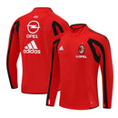 Sudadera hombre AC Milan temporada 2005 2006 entrenamiento roja detalles negros retro calidad 1.1 premium rossonero estilo Kaká Pirlo.AC Milan 2005, Sudadera AC Milan roja, Ropa AC Milan retro, Entrenamiento Milan 05/06, Calidad 1.1 AC Milan, Rossonero Vintage Gear, Tienda Hincha Futbolero, AC Milan Red Retro Sweatshirt.