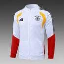 Sudadera hombre Selección Alemania temporada 2026 2027 color blanco oficial fútbol técnica transpirable entrenamiento urbana mundial blanca.