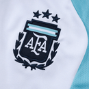 Sudadera hombre selección Argentina temporada 2026 2027 color blanca oficial fútbol AFA técnica transpirable entrenamiento mundial 3 estrellas white edition.
