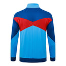 Sudadera hombre FC Barcelona temporada 2025 2026 color azul claro oficial fútbol Barça técnica sin capucha transpirable entrenamiento culé.