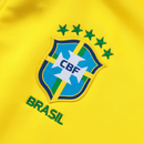 Sudadera hombre selección Brasil temporada 2025 2026 color amarilla oficial fútbol canarinha técnica sin capucha transpirable entrenamiento mundial 2026.