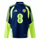Sudadera hombre selección Escocia temporada 2025 2026 azul marino y verde limón entrenamiento calidad 1.1 premium oficial.