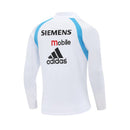 Sudadera hombre Real Madrid temporada 2003 2004 entrenamiento blanca retro calidad 1.1 premium madridista era Galácticos Beckham Zidane. Real Madrid 2003, Sudadera Real Madrid blanca, Ropa Real Madrid retro, Entrenamiento Madrid 03/04, Calidad 1.1 Real Madrid, Galácticos Gear, Tienda Hincha Futbolero, Real Madrid White Retro Sweatshirt.