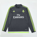 Sudadera hombre Real Madrid temporada 2015 2016 entrenamiento gris melange detalles amarillos retro calidad 1.1 premium madridista. Real Madrid 2015, Sudadera Real Madrid gris, Ropa Real Madrid retro, Entrenamiento Madrid 15/16, Calidad 1.1 Real Madrid, La Undécima Gear, Tienda Hincha Futbolero, Real Madrid Grey Yellow Vintage.