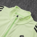 Sudadera hombre Real Madrid temporada 2025 2026 color verde claro oficial fútbol merengue técnica transpirable entrenamiento urbana mint.